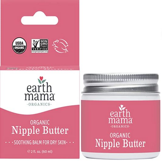 Earth Mama Organic Nipple Butter for Breastfeeding and Dry Skin, 2-Ounce